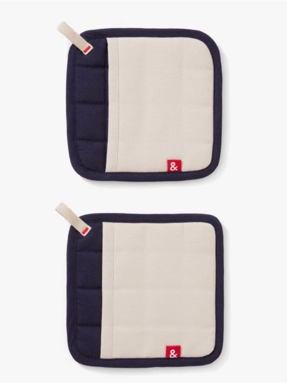 HEDLEY & BENNETT The Potholders, Blueberry Blue (Set Of 2)